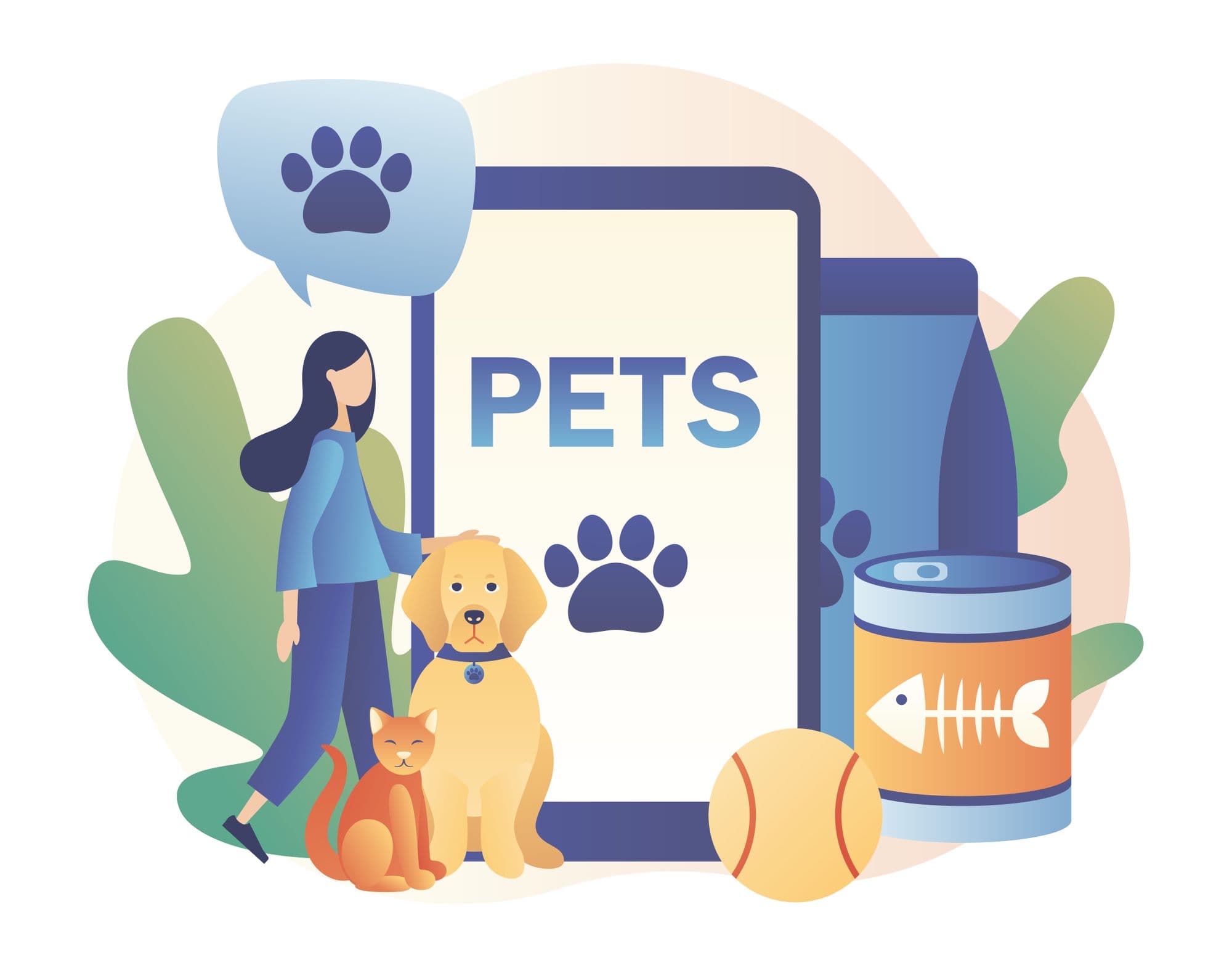 Pet care illustration